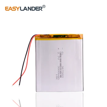

3pcs/Lot 3.7V 3000mAh 367080 Polymer Li-ion Battery For Bluetooth Notebook Tablet PC iPAQ E-Book Power Bank PDA Portable DVD