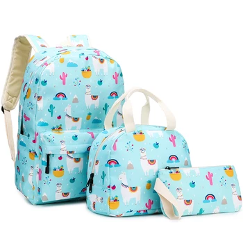 

Large School Bags Set for Boys Children Backpack Cute Animal Printed Primary Mochila School Bagpack Lightweight 3pcs/set Bookbag
