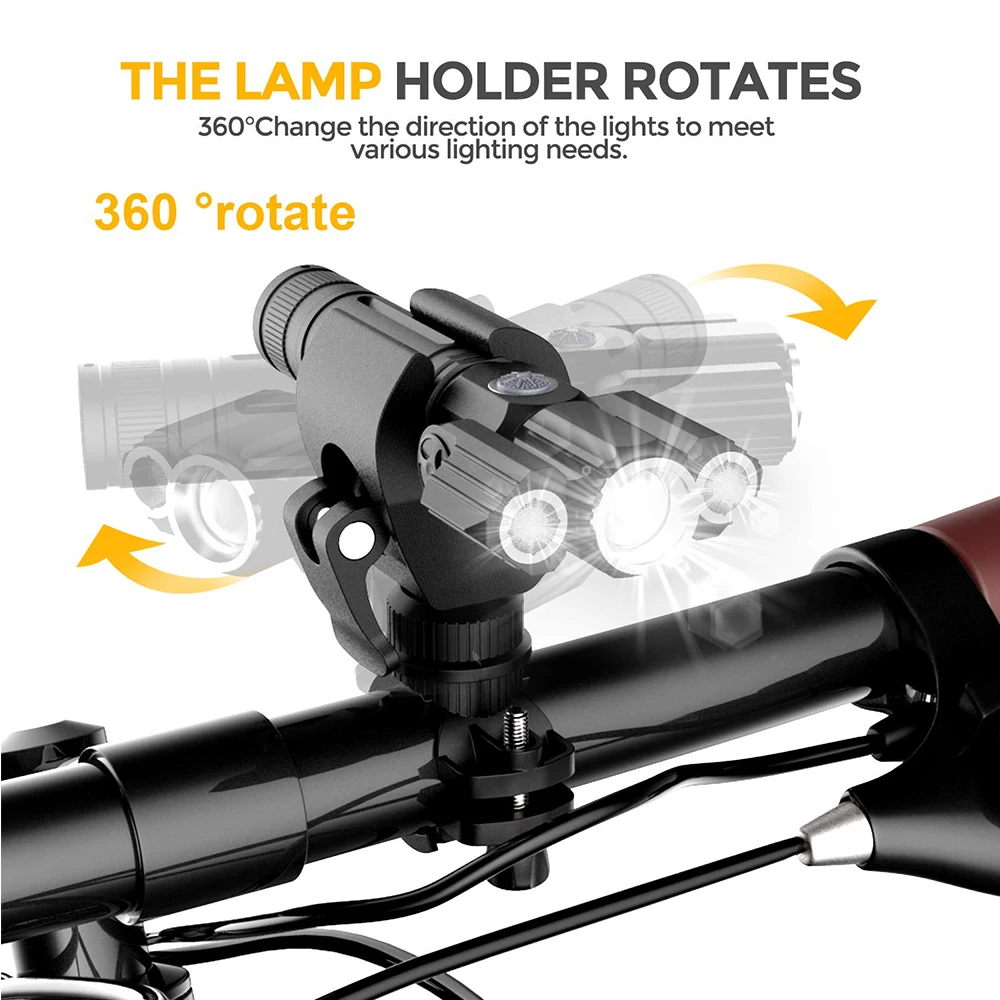 Sale USB charging bicycle light 4 lighting mode super bright LED three lamp flashlight high quality waterproof bike accessories 1 Sale USB charging bicycle light 4 lighting mode super bright LED three lamp flashlight high quality waterproof bike accessories 1