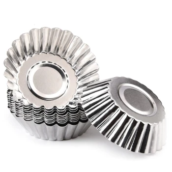 

100Pcs/Lot Muffin Cupcake Paper Cups Egg Tart Mold Aluminum Cake Cookie Mold Non-Stick Mini Pie Tin Tartlets Pans Baking Cup
