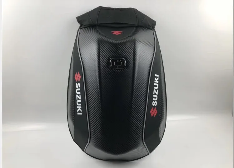 Углеродного волокна водонепроницаемый мотоциклетный рюкзак для kawasaki мотокросса жесткий корпус рюкзаки с дождевиком - Название цвета: 5