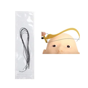 

10pcs Semi-Permanent Location Line for Bow Arrow Rulers Thread Cut Strings for Eyebrow Mapper MIcroblading Measuring Tool String