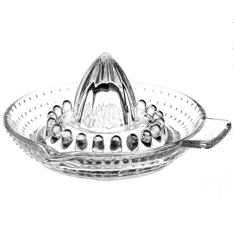 GlassManualLemonJuicerOrangeSqueezerJuiceExtractorFruitJuicer