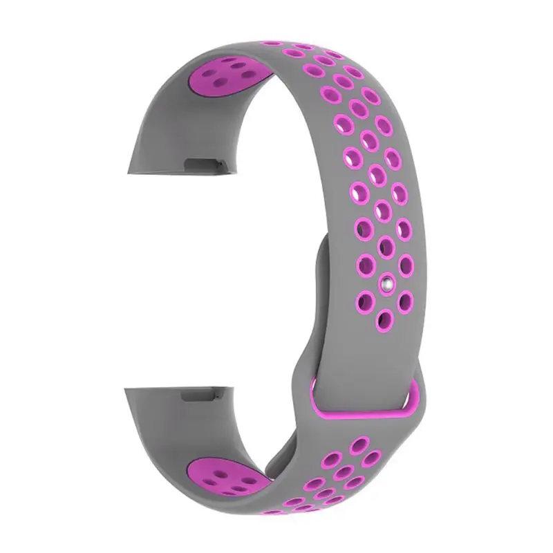 Two-tone Silicone Watch Band Wrist Strap For Fitbit Charge 3 Replacement Belt Bracelet Smart Watch Accessories