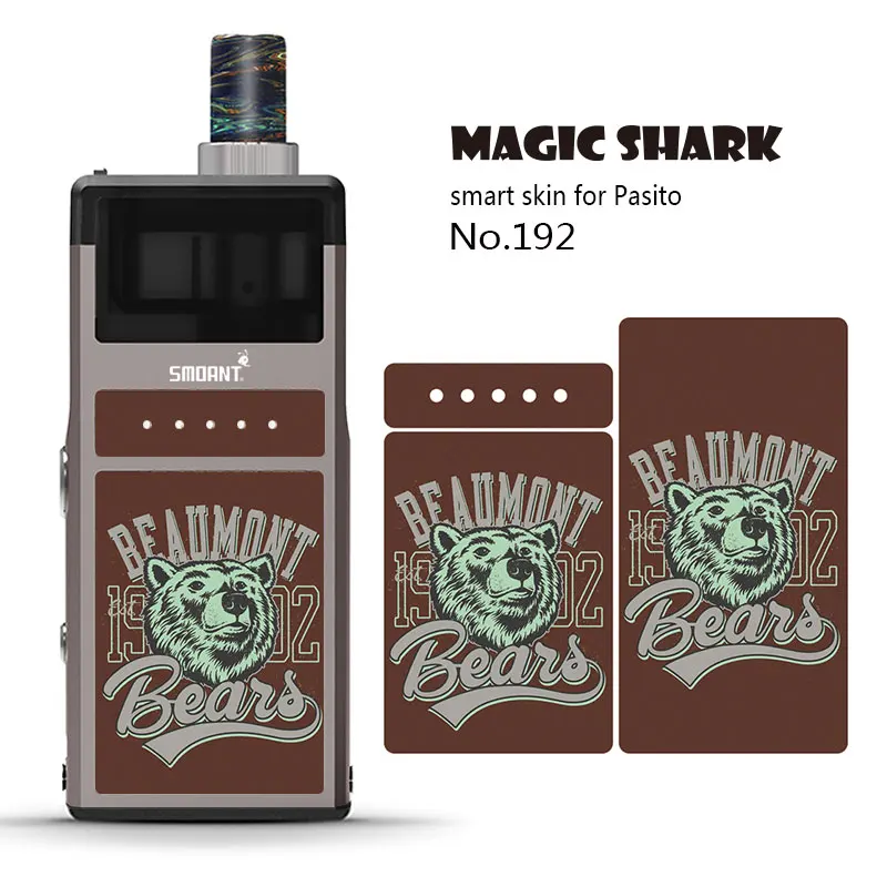 Чехол из ПВХ с принтом Magic Shark 2.5D Bear Lion Joker Stone наклейка для Pasito пленка Smoant 183