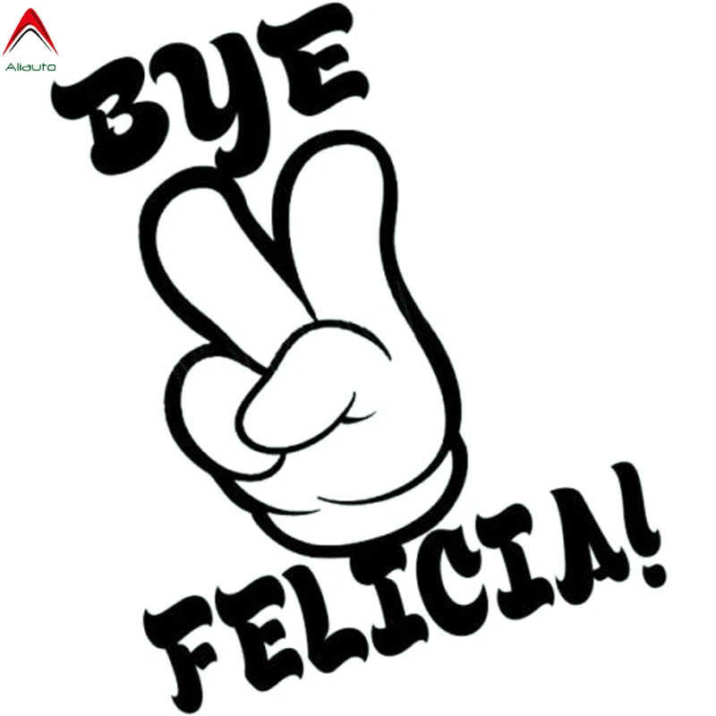 Забавная Автомобильная наклейка Aliauto Bye Felicia Peace виниловая Солнцезащитная