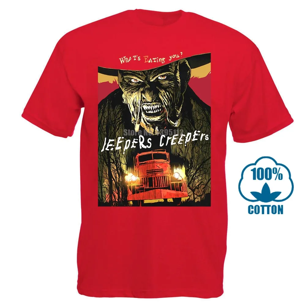 Jeepers Криперс фильм футболка ужас культ - Цвет: Красный