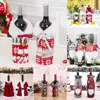 Christmas Wine Bottle Cover Merry Christmas Decorations For Home 2021 Christmas Ornament New Year 2022 Xmas Navidad Gifts 2