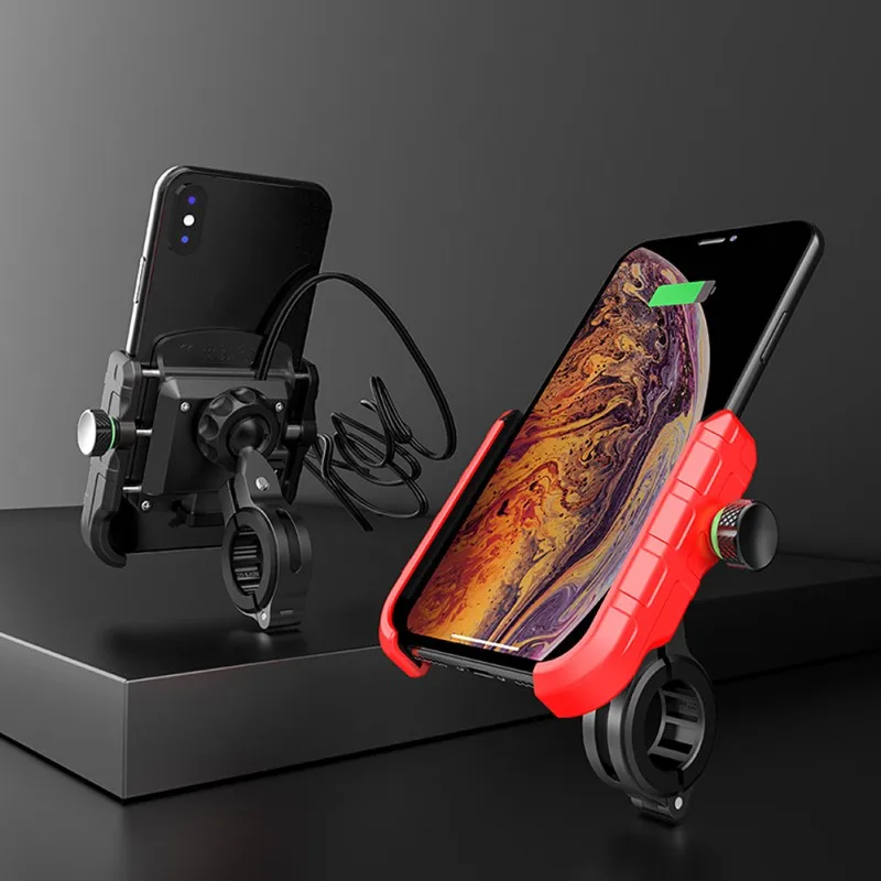USB зарядное устройство QC3.0 автомобильный мотоцикл телефон крепление Универсальный мобильный навигатор зарядка Телефон кронштейн Водонепроницаемый велосипед держатель телефона