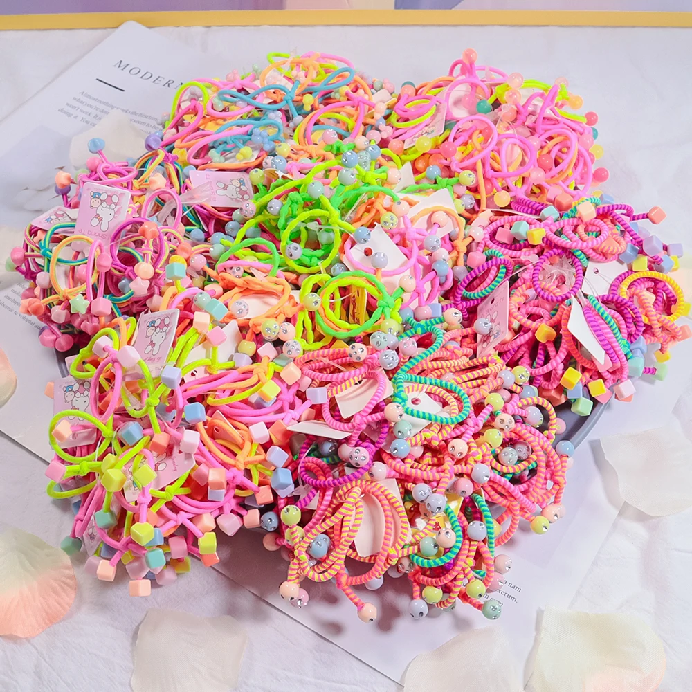 10/20/30 шт корейский элегантный резинки для волос девочек цветная повязки резинка с