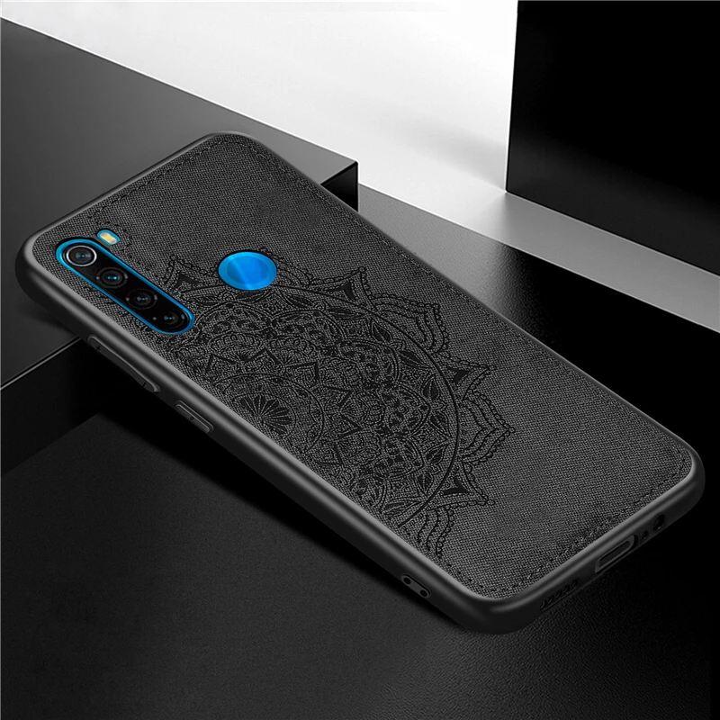 Чехол HATOLY с объемным цветком для Xiaomi Redmi Note 8, чехол, мягкая силиконовая ткань, жесткая задняя крышка из поликарбоната для Xiaomi Redmi Note 8, бампер