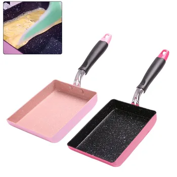 

Japanese Style Eggs Pancake Easy Clean Tamagoyaki Omelette Non Stick Anti Scald Thickened Frying Pan Breakfast Kitchen Pot Mini