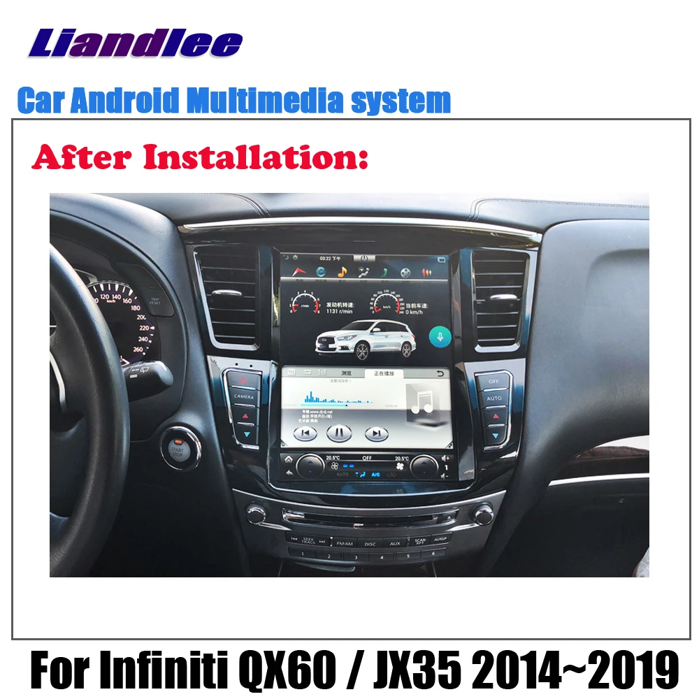 Liandlee 12,1 дюймов Android для Infiniti QX60/JX35~ автомобильный Tesla вертикальный экран Carplay gps Navi карта навигации медиа