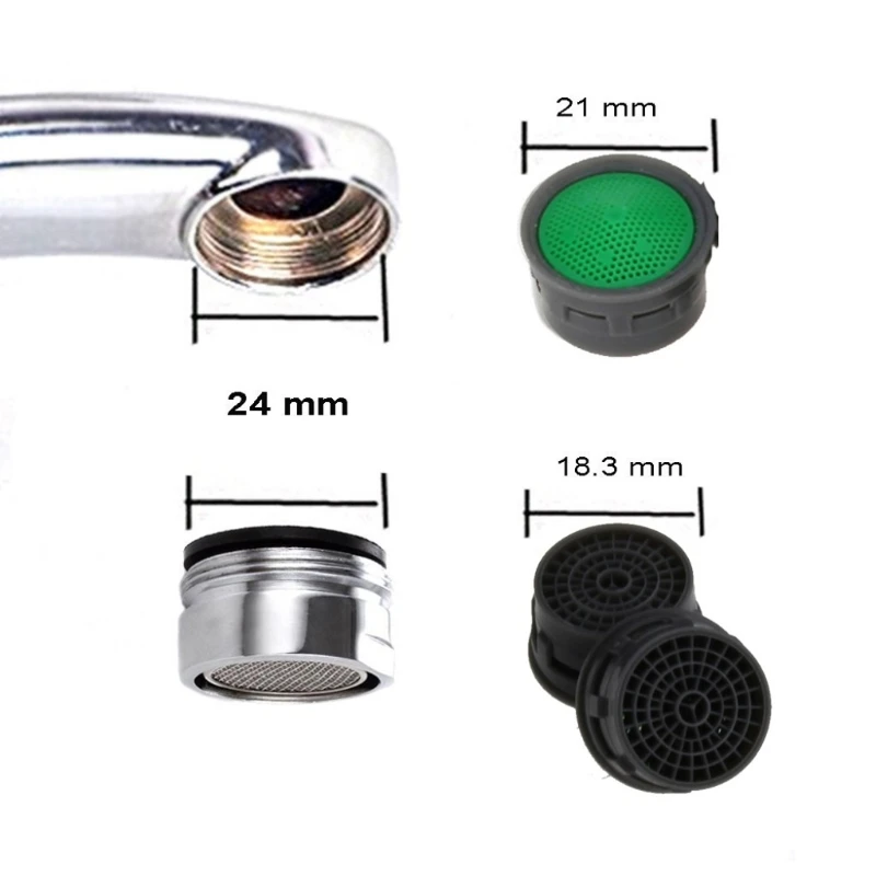 

50PCS Water Saving Aerator Bathroom Faucet Bubbler Spout Net Prevent The Splash 4XFB