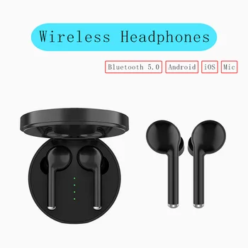 

Wireless Bluetooth 5.0 Earphone Headset Mic Stereo HIFI Mini Sports Headphones Earpiece For Samsung iPhone Cell Phone Earbuds