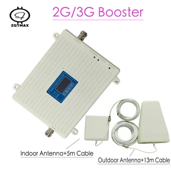

ZQTMAX Antenna Accessories + mobile gsm 2G 3G amplifier signal booster WCDMA UMTS Data Repeater 900 2100 Dual band
