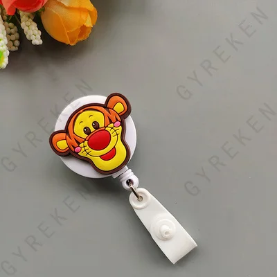 New Cute Cartoon Retractable Pull Badge Reel ID Lanyard Name Tag Card Nurse Badge Holder lovely Kids Reels Office Supplies - Color: 13