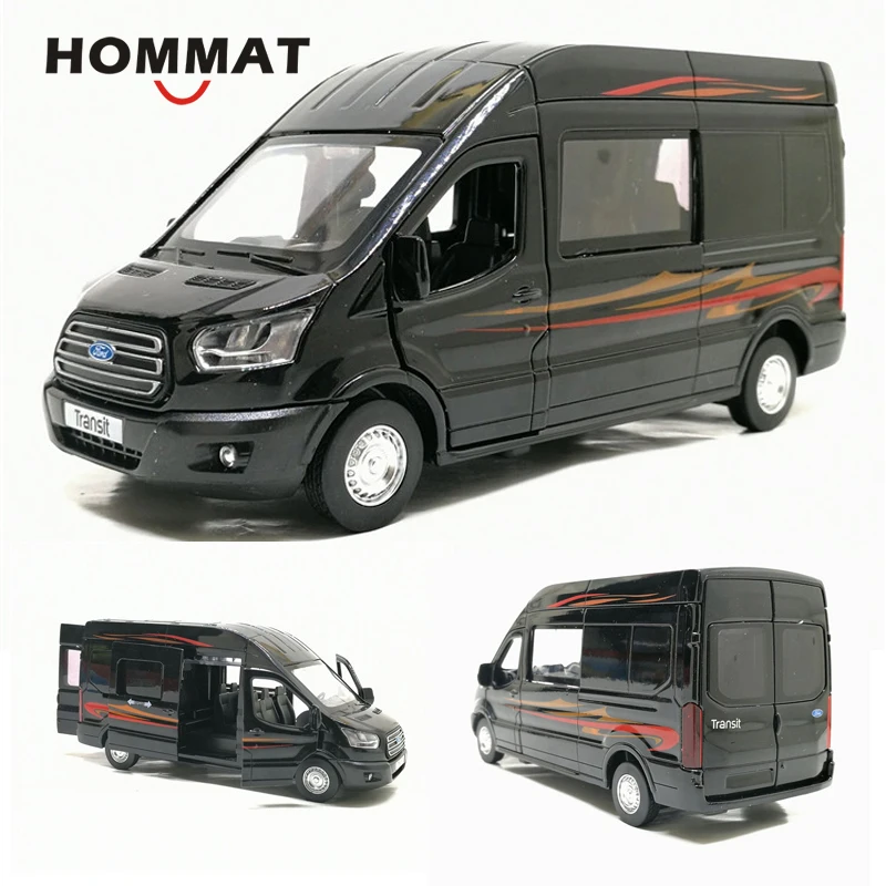 HOMMAT Масштаб 1:35 модель автомобиля Ford Transit MPV Van литой и игрушечный автомобиль из