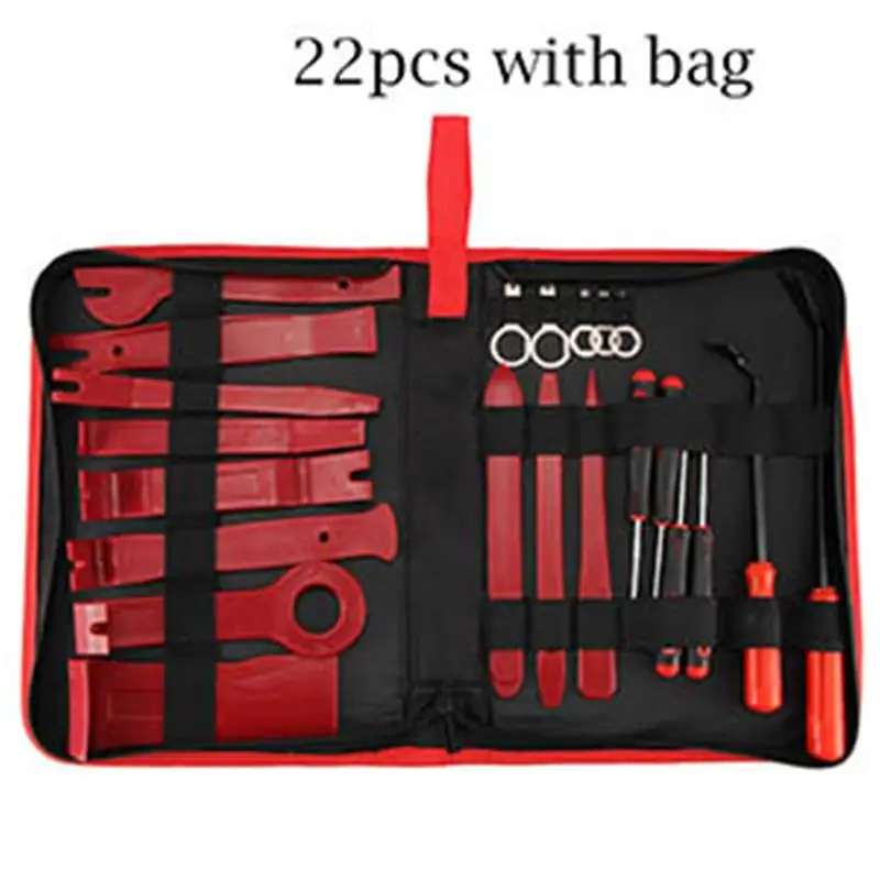 Белый 4/7/11/13/19/22Pcs Car Audio Door Clip Panel Trim Dash Auto Radio Removal Pry Tools Set Car Interior Removal Tool - Название цвета: Белый