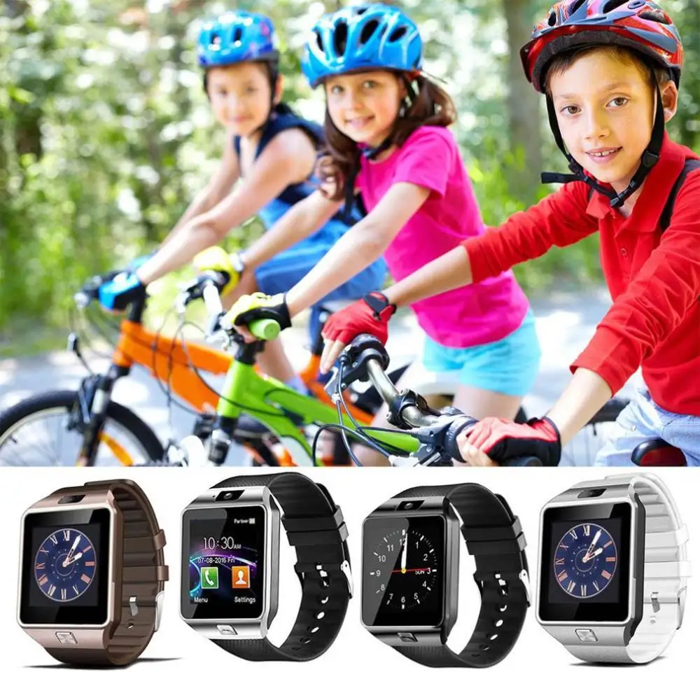 Умные часы с сенсорным экраном DZ09 камерой наручные SIM карты Smartwatch для IOS Android