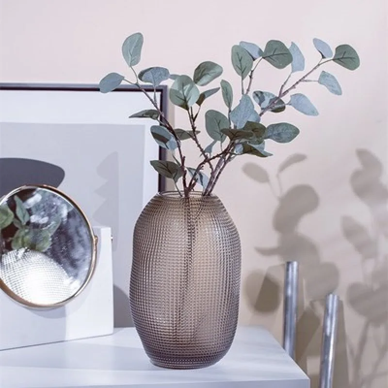 

Retro creative simple glass transparent vase home decoration flower arrangement plant holder wedding living room