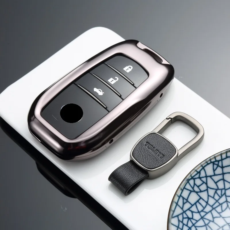 Автомобильный Чехол держатель для ключей из алюминиевого сплава чехол цепочка