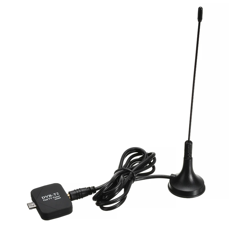 DVB T2 T HD цифровой ТВ тюнер приемник для Android мобильный телефон TV Dongle с двумя