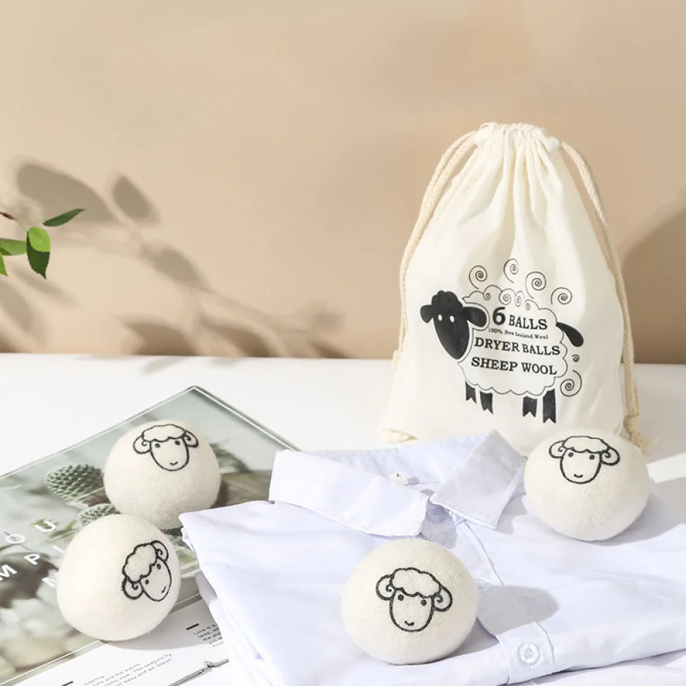 1/3/6pcs New Type Of Drying Wool Ball 5CM Anti-Entanglement Household Drying Clothes Washer Dryer Special Ball Drying Bal