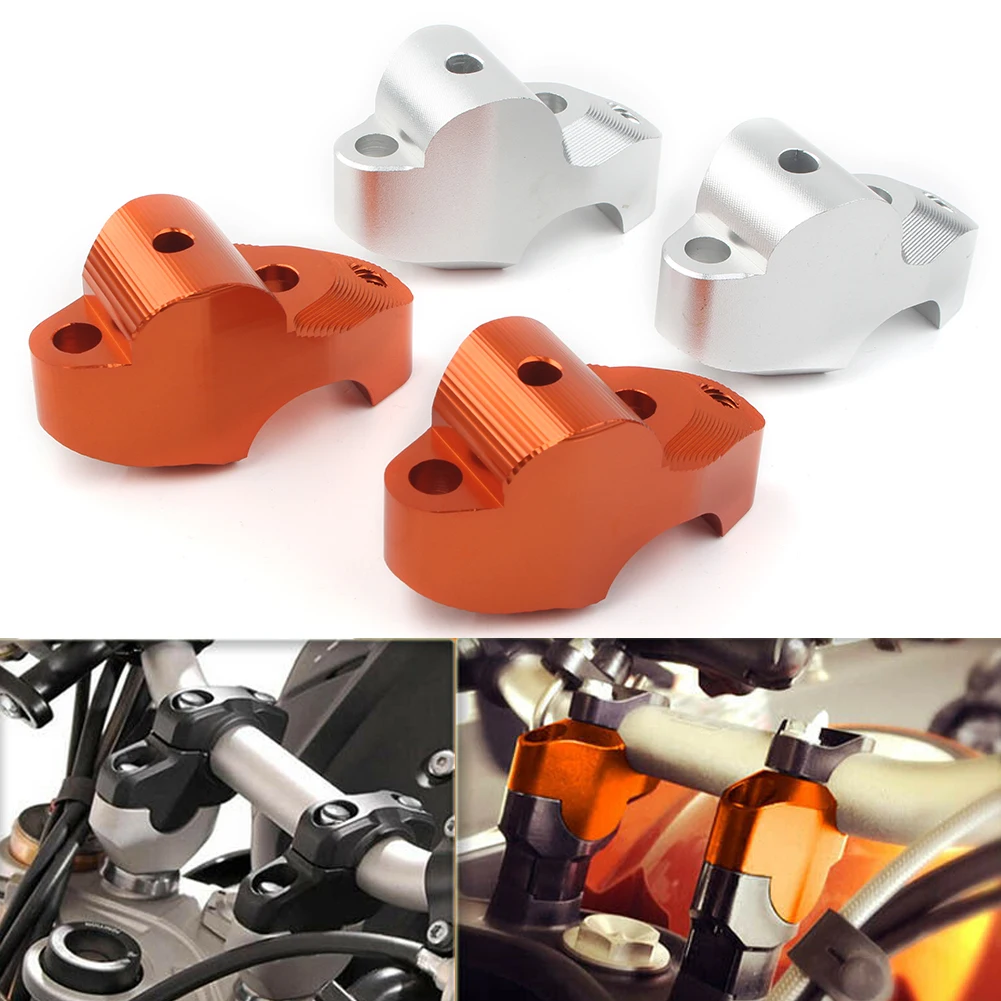 CNC Aluminum Motorbike Handle Bar Clamp Raised Extend Handlebar Mount