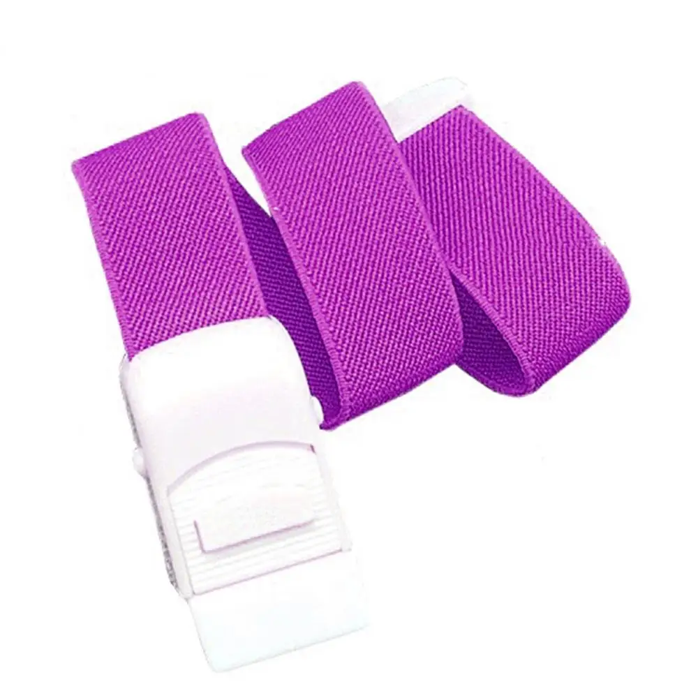 ABS Snap Tourniquet Quick Release Medical Emergency Buckle Band Adjustable Portable Ribbon Outdoor First Aid Accessories - Color: Purple