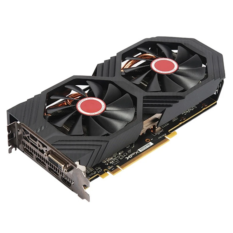 Видеокарты XFX RX 580 4 Гб видеокарты AMD Radeon RX580 2304SP GPU для настольного компьютера игры