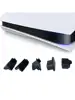 Juego de enchufes de silicona para consola de juegos, juego de 6 uds de enchufes de polvo de silicona negra con interfaz USB HDM, tapón antipolvo para PS5 ► Foto 3/6