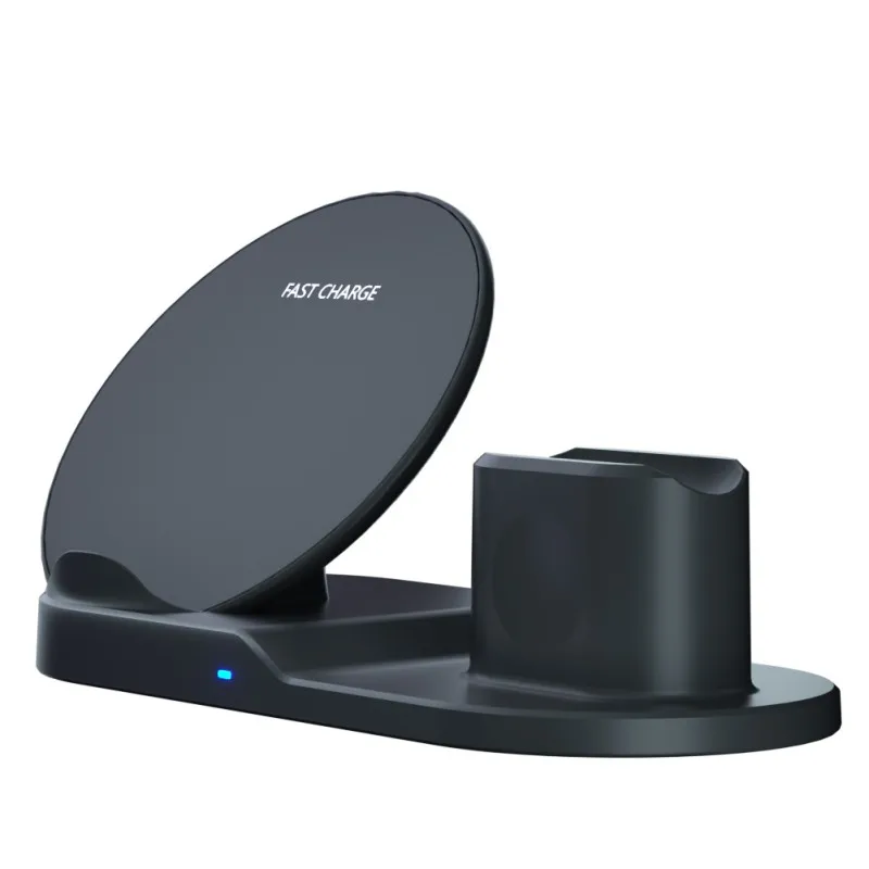 3 в 1 Qi Быстрое беспроводное зарядное устройство Подставка для iPhone 8 X Plus для Apple Watch зарядная док-станция для Airpods Pro Новинка