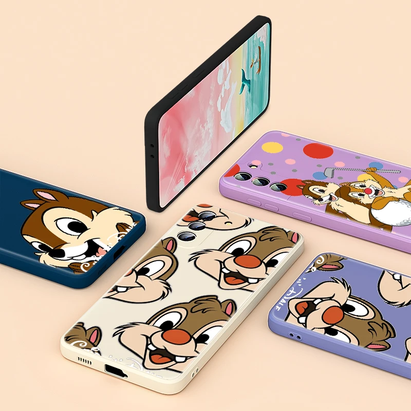 Chip N Dale Friend Disney Phone Case For Samsung Note 20 10 S21 S20 FE S10 Ultra Plus Lite Pro 5G Liquid Silicone Soft Capa | Мобильные