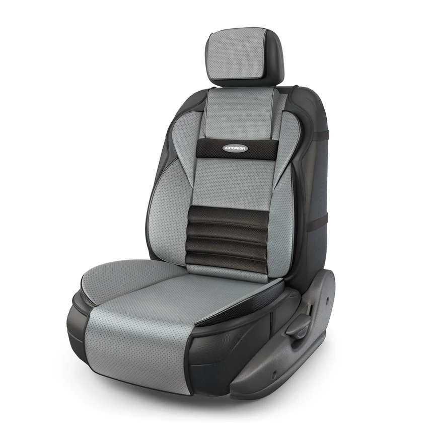 Накидка анатомическая на сиденье AUTOPROFI Multi Comfort MLT 320G BK/D.GY|Чехлы автомобильные