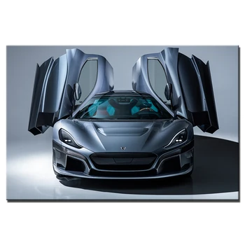 

Rimac C Two Supercar Poster Canvas Paintings for Living Room HD Printed Wall Art Vehicle Pictures Home Decoration