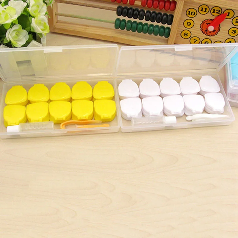 5 Pairs/set Travel Glasses Contact Lenses Box Eyes Care Kit Holder Container Gift Eyeglasses Accessories Contact lens Case