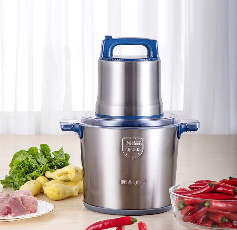 

Commercial 10L Meat Grinder 1200W High-power Minced Meat Blender Home Electric Stainless Steel Pepper Garlic Crusher Device