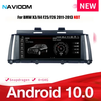 

Antiglare screen 4+64G android10.0 8 core car multimedia car DVD player auto audio For BMW X3 X4 F25 F26 2011-2013 NBT radio gps