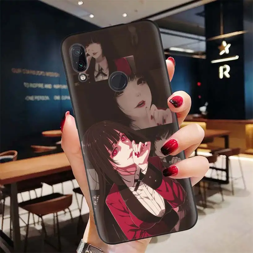 Kakegurui черный чехол для спортивной камеры Xiao mi Red mi Примечание фотоаппаратов моментальной печати 8 7 7S 7A 6 S2 GO K20 Pro+ 6A mi 6X 5X A1 CC 9 8 мягкий чехол для телефона - Цвет: BD051-6