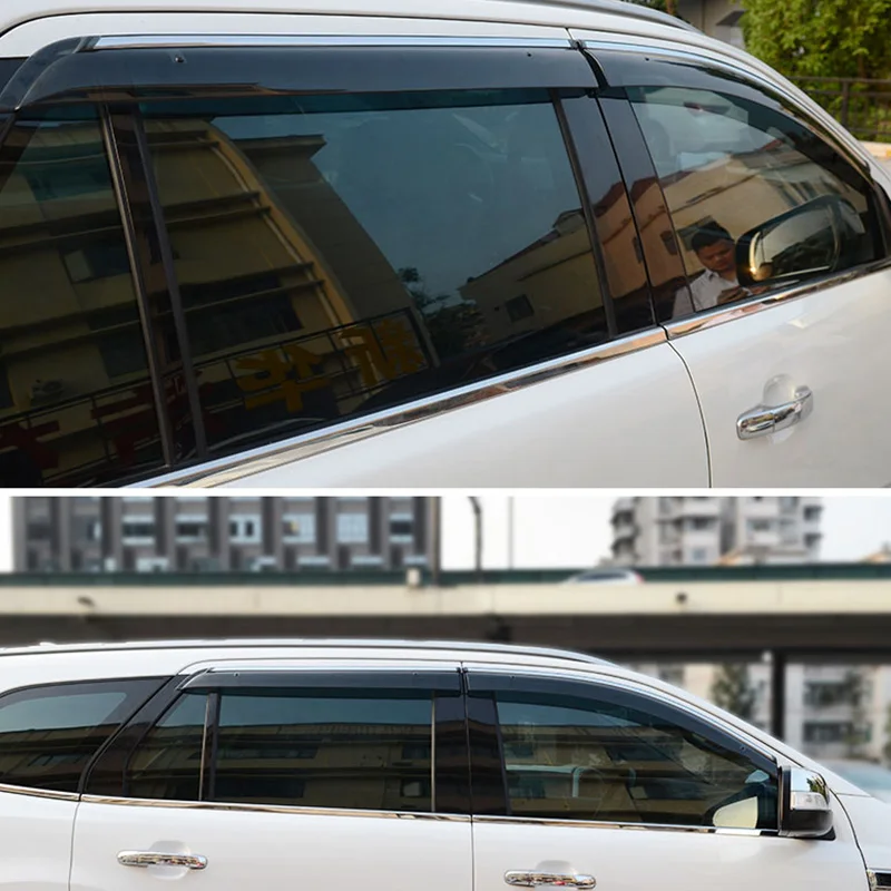 Rain shield Windows visor side wind window deflectors visor windshield on the windows accessories For Ford Everest 2015-2020