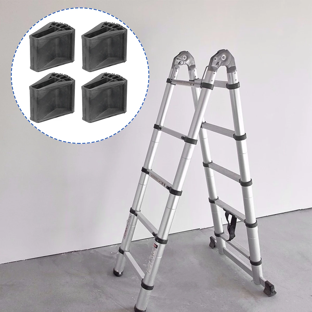 4Pcs Folding Ladder Feet Covers Versatile Ladder Leg Covers Non-slip Ladder Pads 