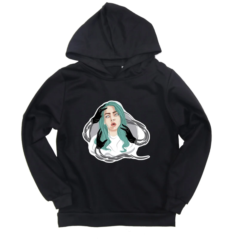 

Toddler Boys Girls Hoodies New Billie Eilish Print Sweatshirt for Teens Kids Cotton Spring Autumn Casual Sport Sweater Colthes