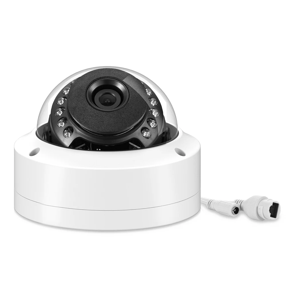 Hikvision совместимая 4K 8MP и 5MP IP камера антивандальная H.265 48V POE купольная камера P2P Обнаружение движения металлическая наружная ONVIF