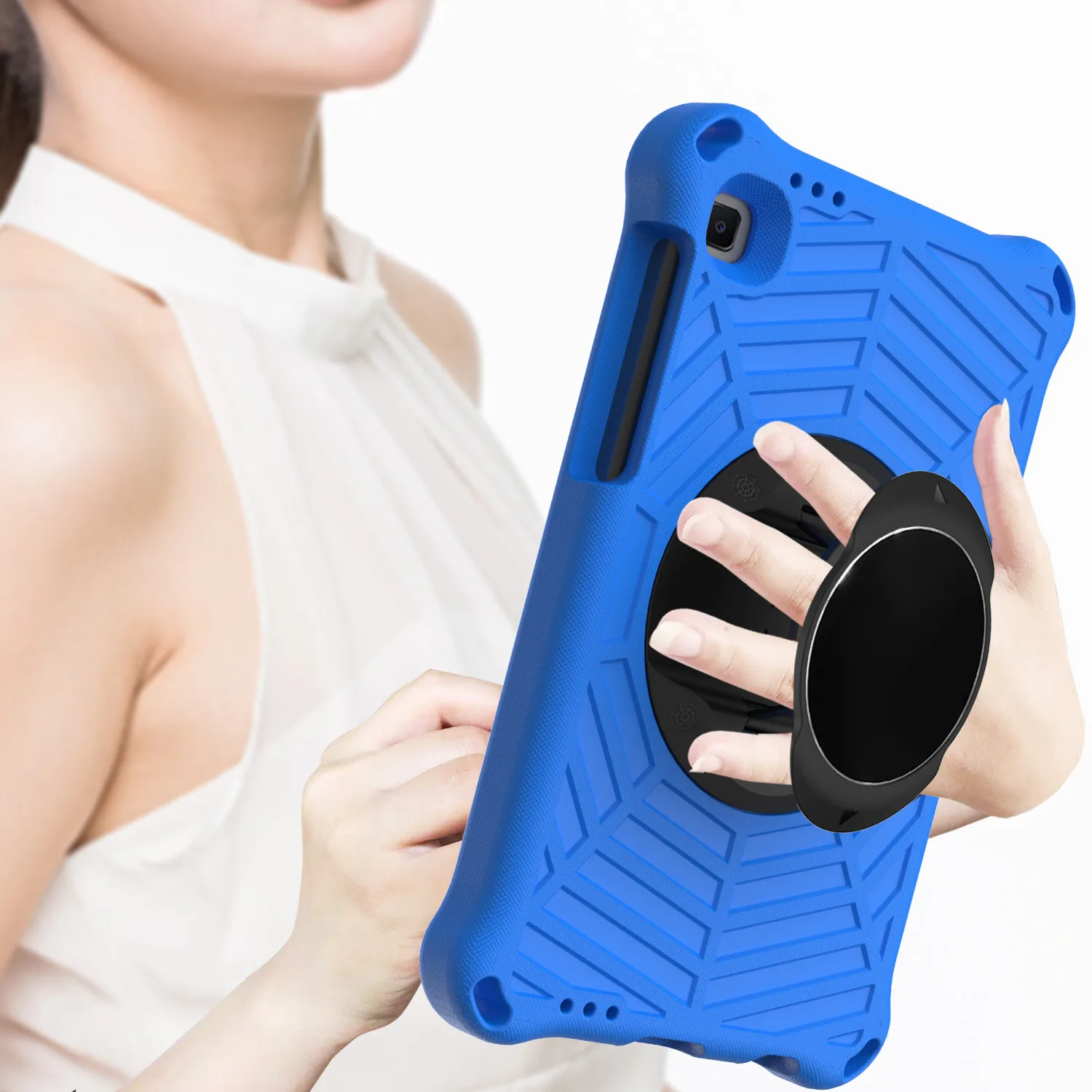 Kids Safe EVA Tablet Case For Samsung Galaxy Tab A7 Lite 8.7 2021 SM-T220 T225 Galaxy Tab A7 10.4 SM-T500 Shoulder Strap Cover