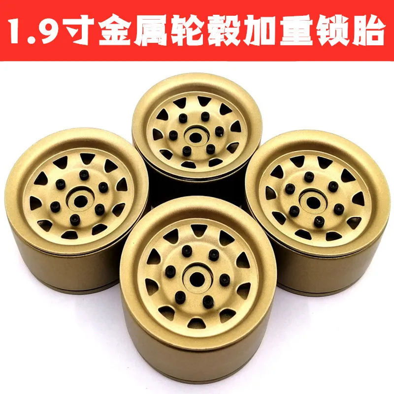 

Universal 1.9-Inch Traxxas-4 Scx10 D90 Climbing Car Metal Wheel Hub Aggravate Lock Fetal Upgrade Accessories