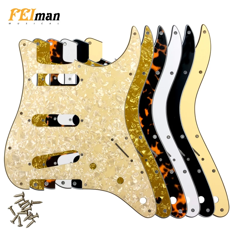 

Pleroo Guitar parts Pickguard for ST SSS guitar with three reverse-mounted American Vintage ‘65 single-coil Strat pickups