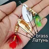 1pc Spinner Bait Lure 1.4g to 14g Treble Hook Spoon Lure Artificial Bait Metal Fishing Lure Bass Hard Bait ► Photo 2/4