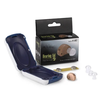 

K-80 Mini Hearing Aids In-ear Hearing Aid Portable Invisible Sound Enhancement Amplifier Adjustable Digital Ear Care Aids