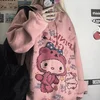 Kawaii Anime hiver femmes à capuche mignon dessin animé à manches longues à capuche surdimensionné sweat Harajuku mode pull 2022 ► Photo 2/6